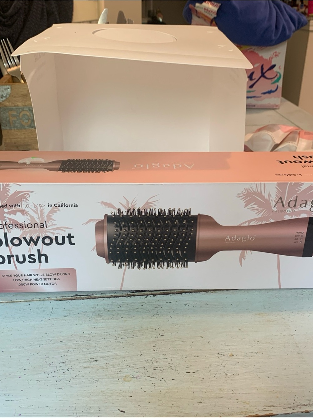 Adagio Professional Blowout Brush in Rose Gold NIB